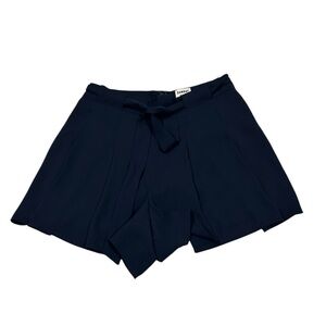 Aritzia Sunday Best Westley Tie Waist Shorts Navy Blue Size 4 Lightweight